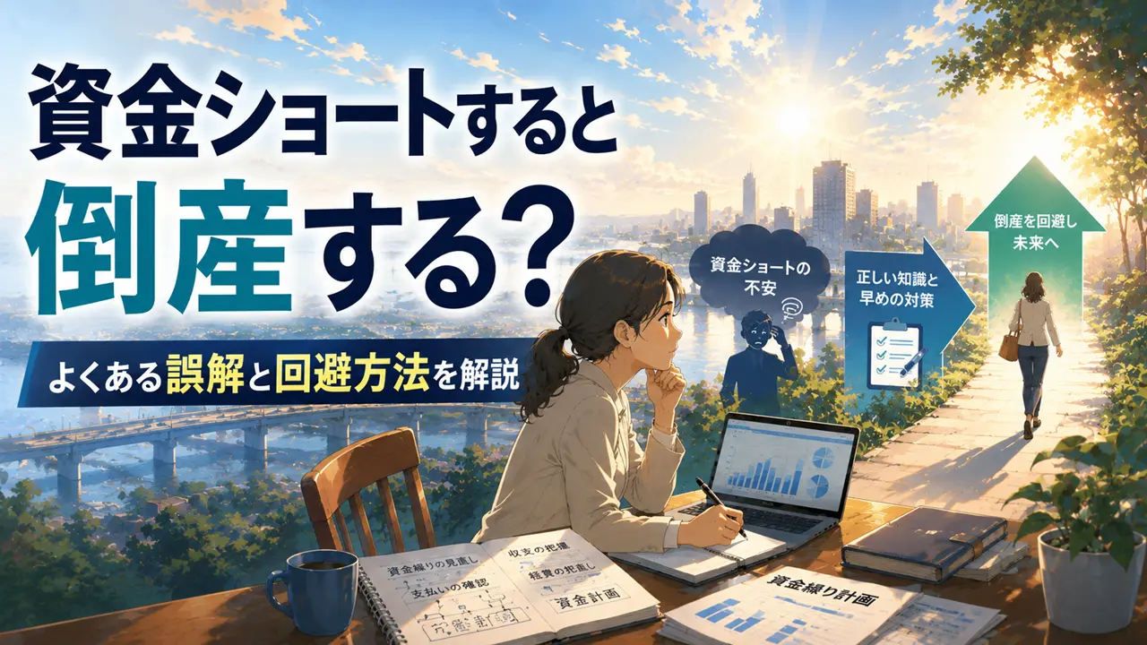 資金ショートすると倒産する?よくある誤解と回避方法を解説