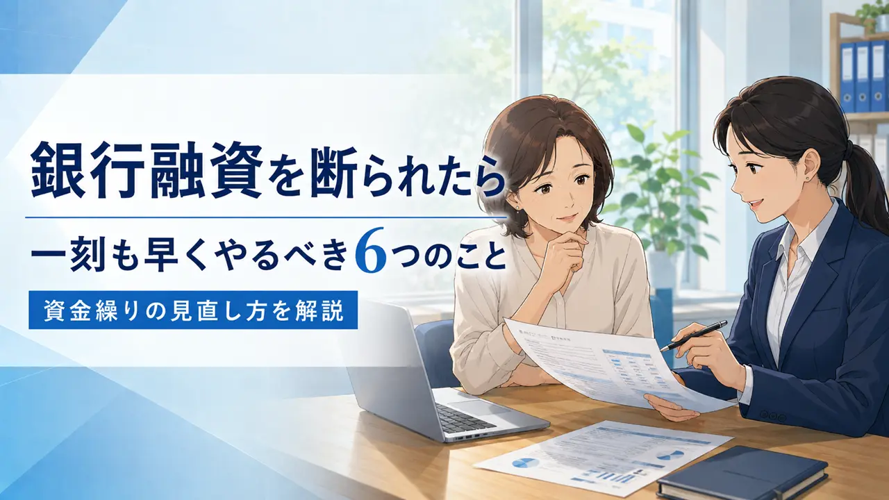 銀行融資を断られたら一刻も早くやるべき6つのこと｜資金繰りの見直し方を解説