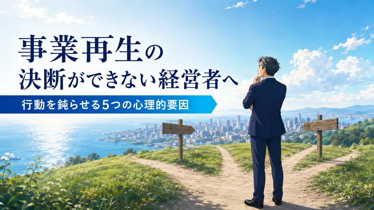 事業再生の決断ができない経営者へ｜行動を鈍らせる5つの心理的要因