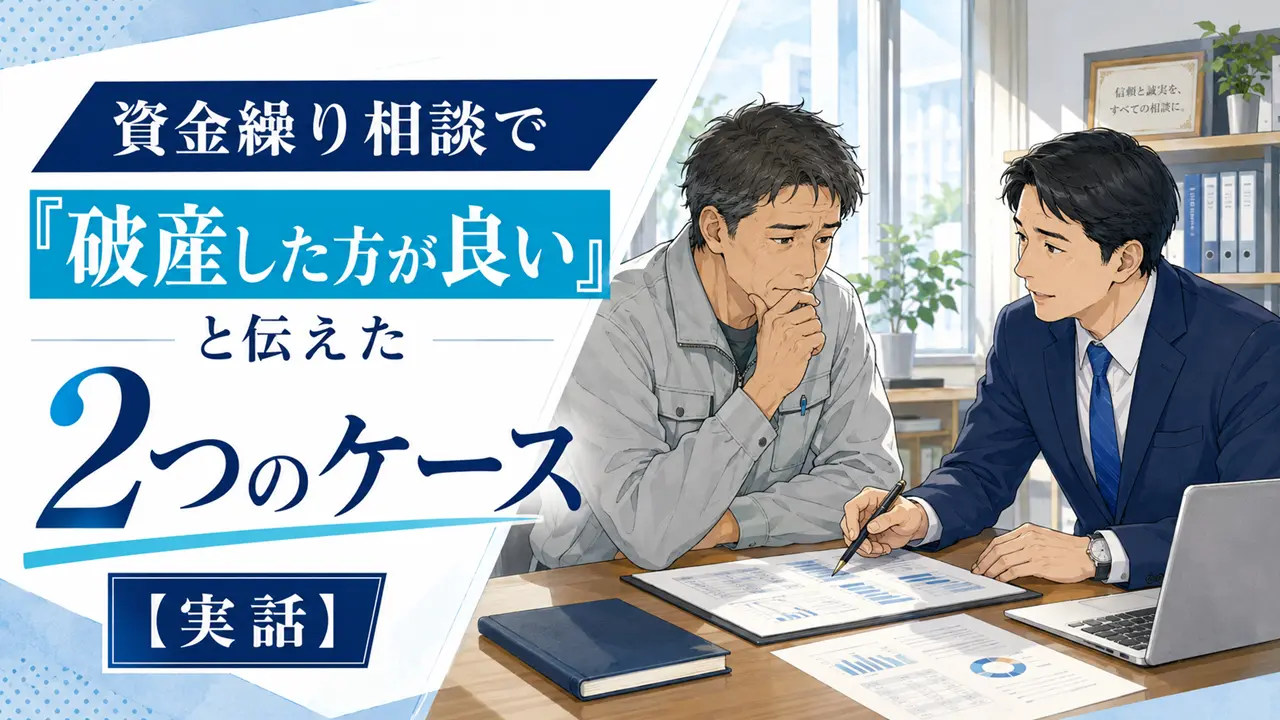 資金繰り相談で「破産した方が良い」と伝えた2つのケース【実話】