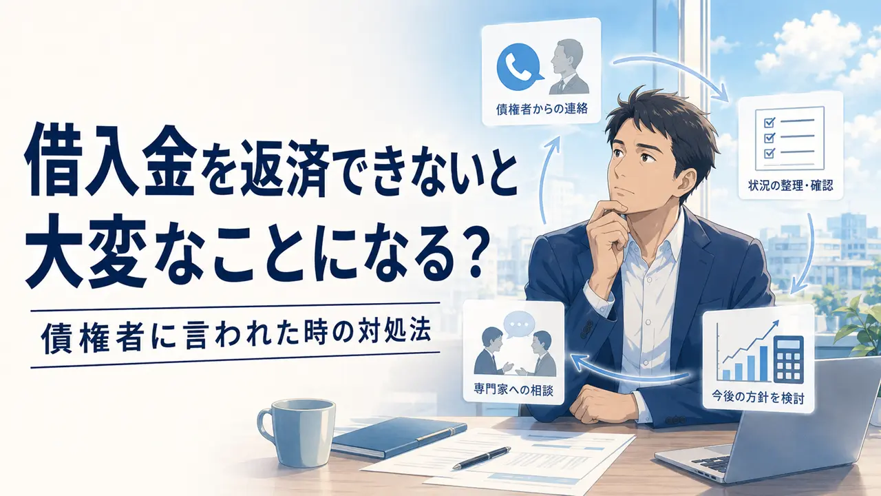 借入金を返済できないと大変なことになる?債権者に言われた時の対処法