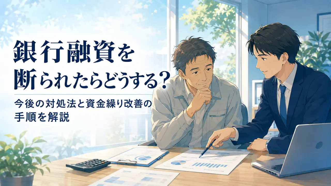 銀行融資を断られたらどうする?今後の対処法と資金繰り改善の手順を解説