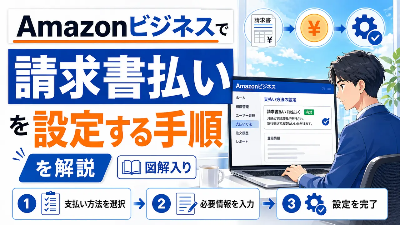 Amazonビジネスで請求書払いを設定する手順を解説【図解入り】