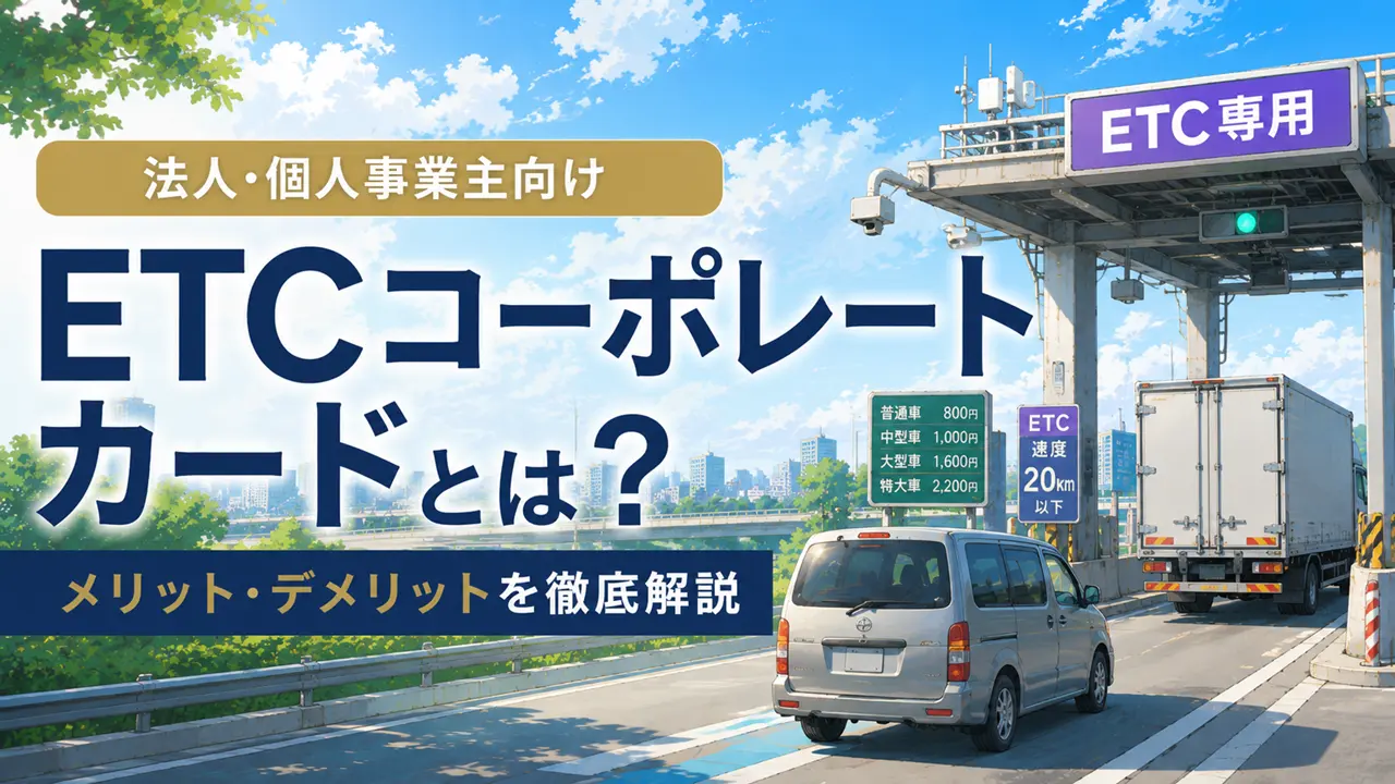 ETCコーポレートカードとは?メリット・デメリット・割引率を徹底解説