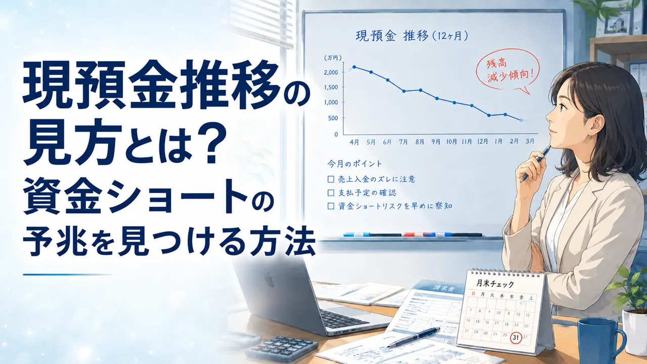 現預金推移の見方とは？資金ショートの予兆を見つける方法