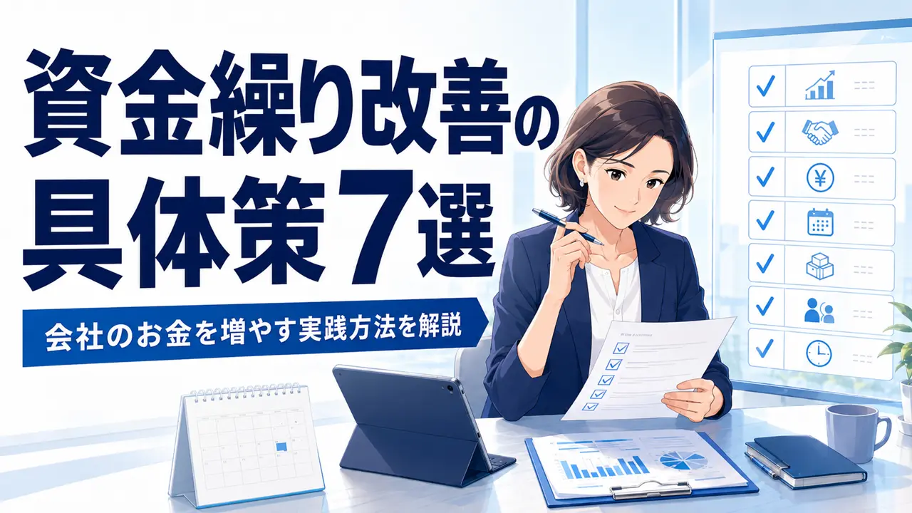 資金繰り改善の具体策7選｜会社のお金を増やす実践方法を解説