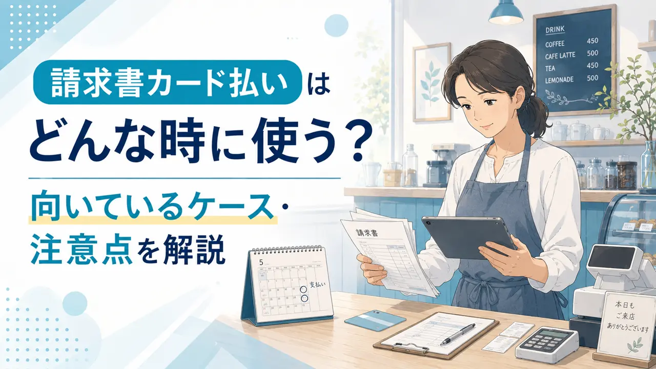 請求書カード払いはどんな時に使う？向いているケース・注意点を解説