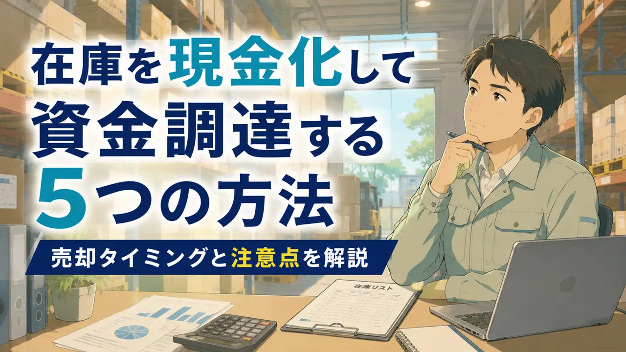 在庫を現金化して資金調達する5つの方法｜売却タイミングと注意点を解説